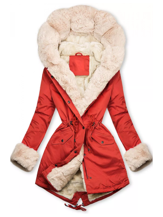 Gepolsterte Winterjacke Weich Plüsch Innenfutter