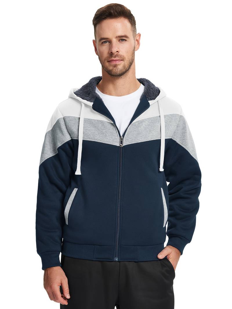 Herren Langarmjacke 3-Farben Trendy - IdealeKleiden