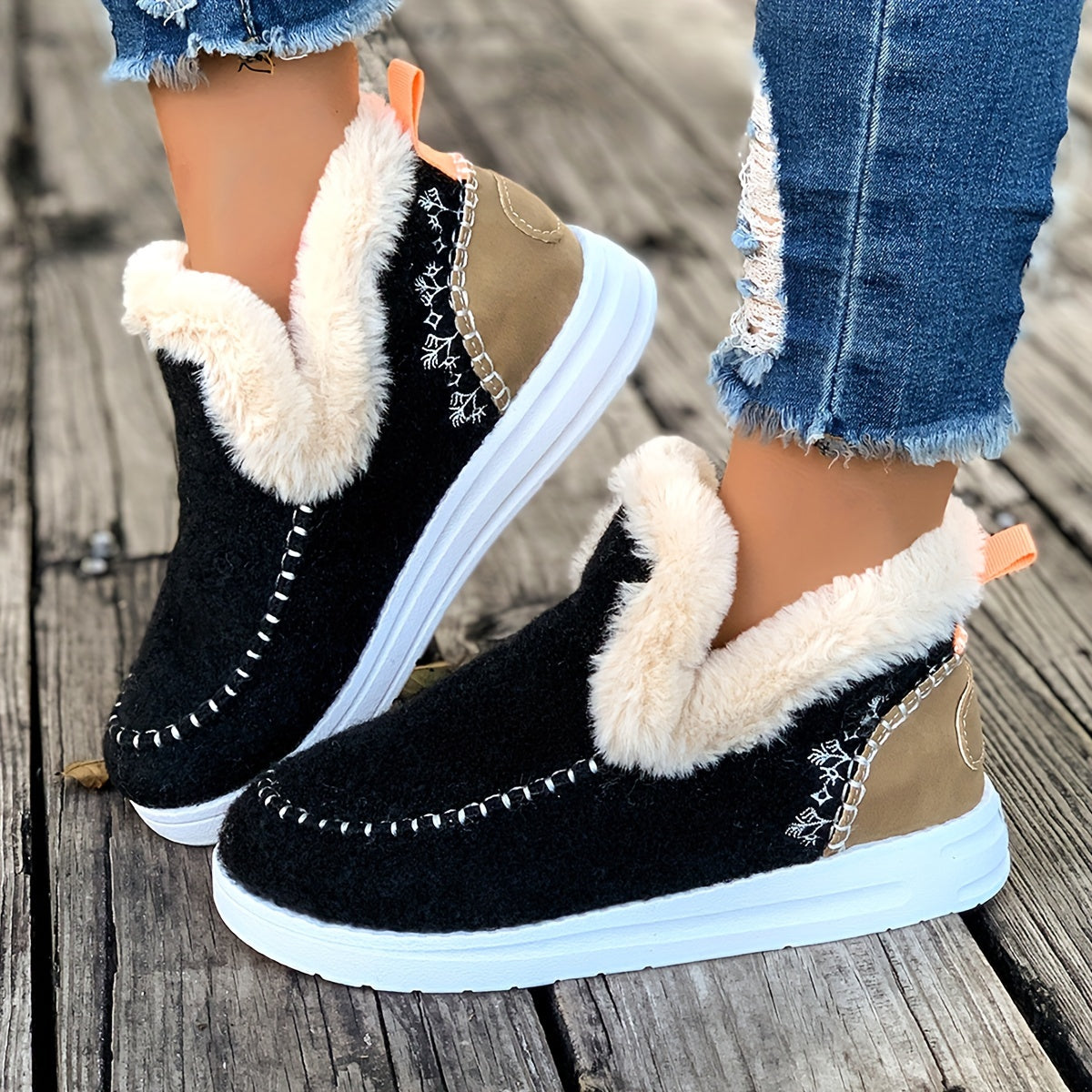 Damenschuhe Warmfleece Rutschfest