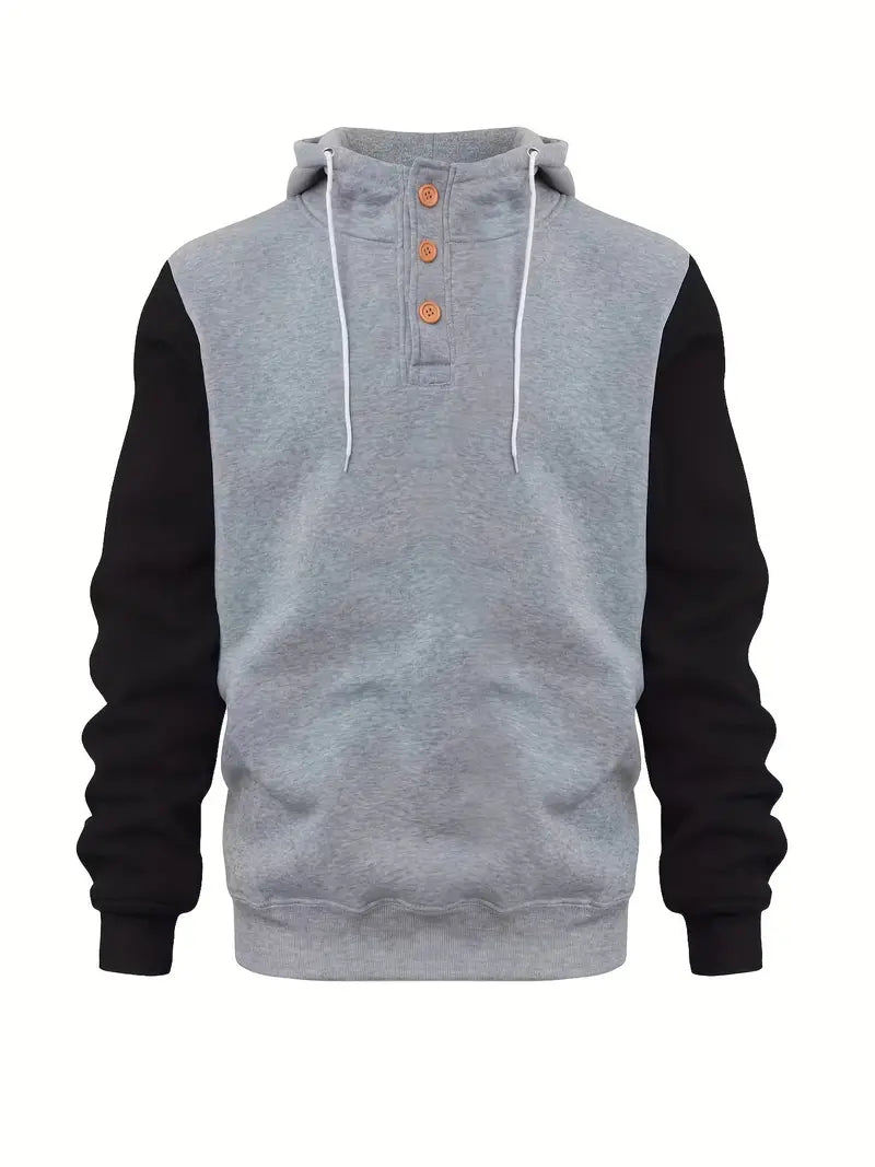 Herren Hoodie Langarm Warm Modern
