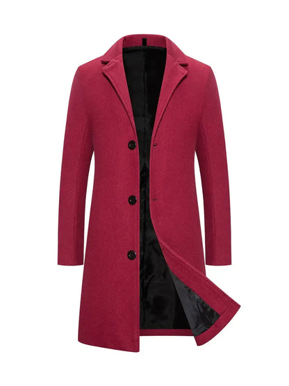 Herren Trenchcoat Elegant Lang