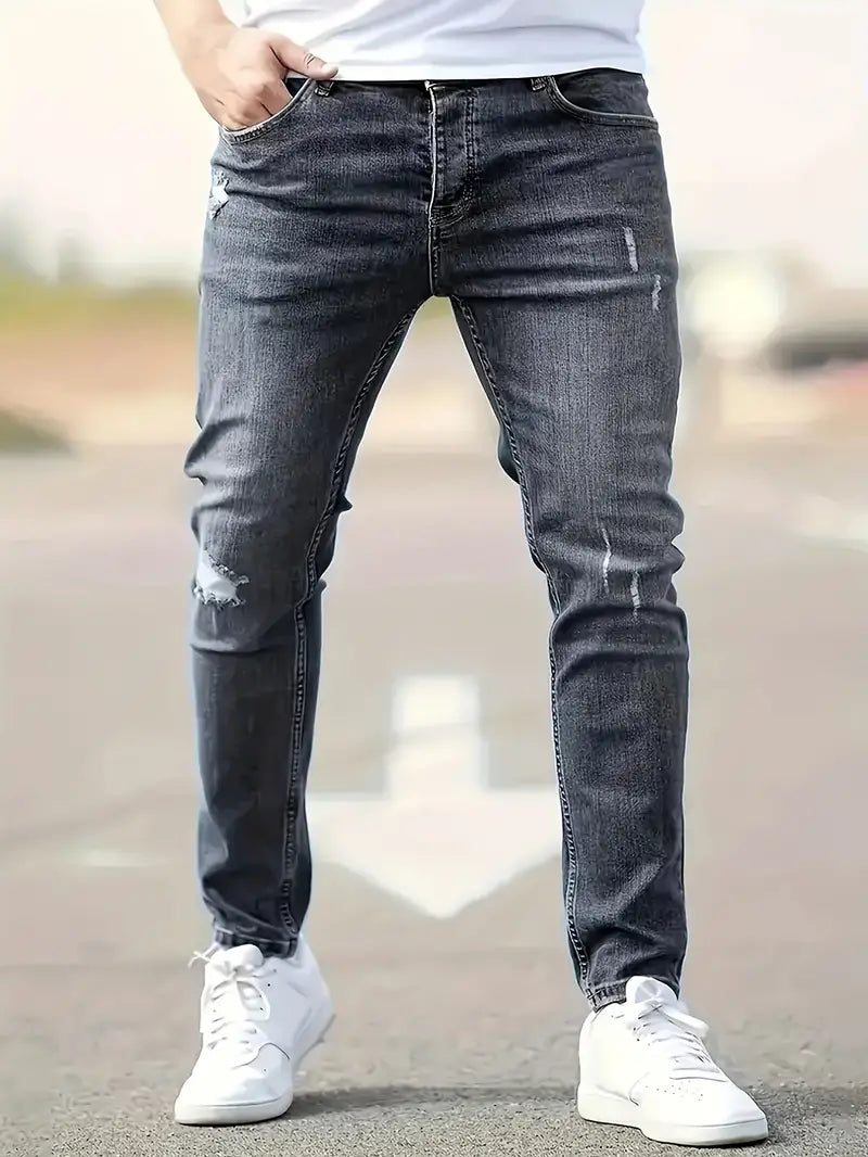 Rippen-Jeans Frühjahr Trendy Herrenhose