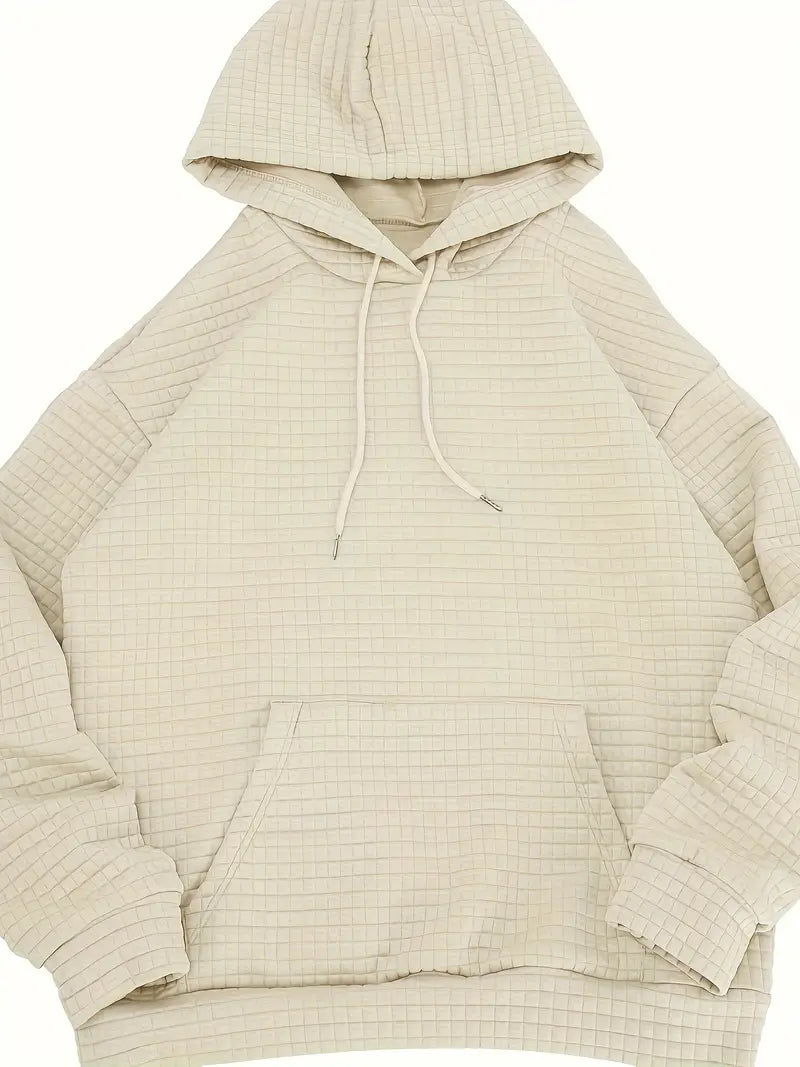 Waffel-Hoodie Herren Warm Gemütlich - IdealeKleiden