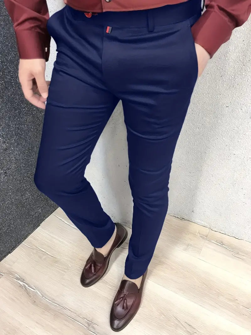 Schmale Anzughose Herren Elegant