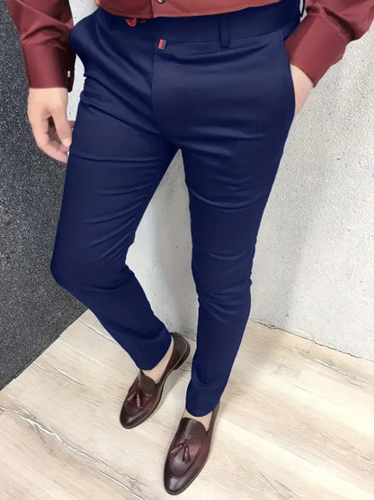 Schmale Anzughose Herren Elegant