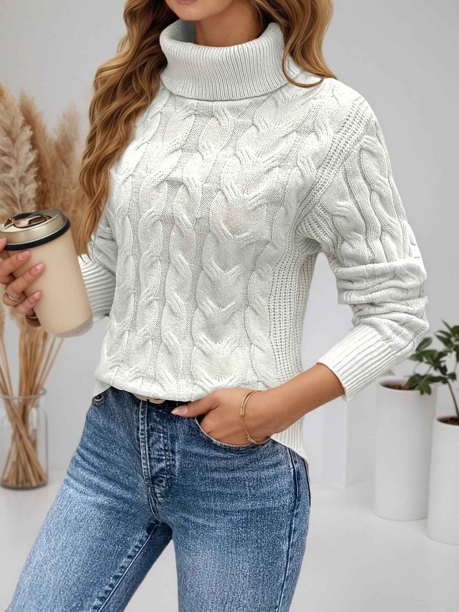 Feiner Strickpullover Damen Elegant - IdealeKleiden