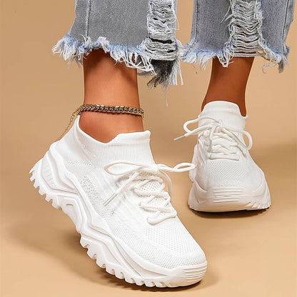 Damen Sneaker Sportlich Elegant Design - IdealeKleiden