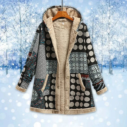 Damenschutzjacke Fleece Warm Kapuze