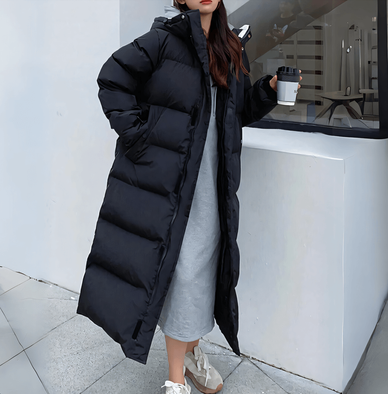 Damenschuhe bleiben keine Option, da es sich hier um eine Jacke handelt. Ein passender Titel wäre: 
Damen Übergangsjacke Kapuzen-Langarm Trendy