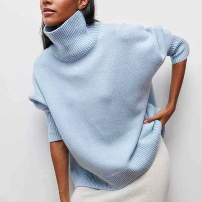 Damen Rollkragenpullover Slim Fit - IdealeKleiden