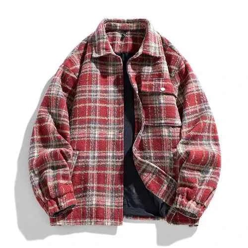 Herren Flanelljacke Warm Fleece