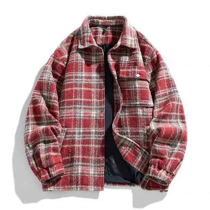 Herren Flanelljacke Warm Fleece