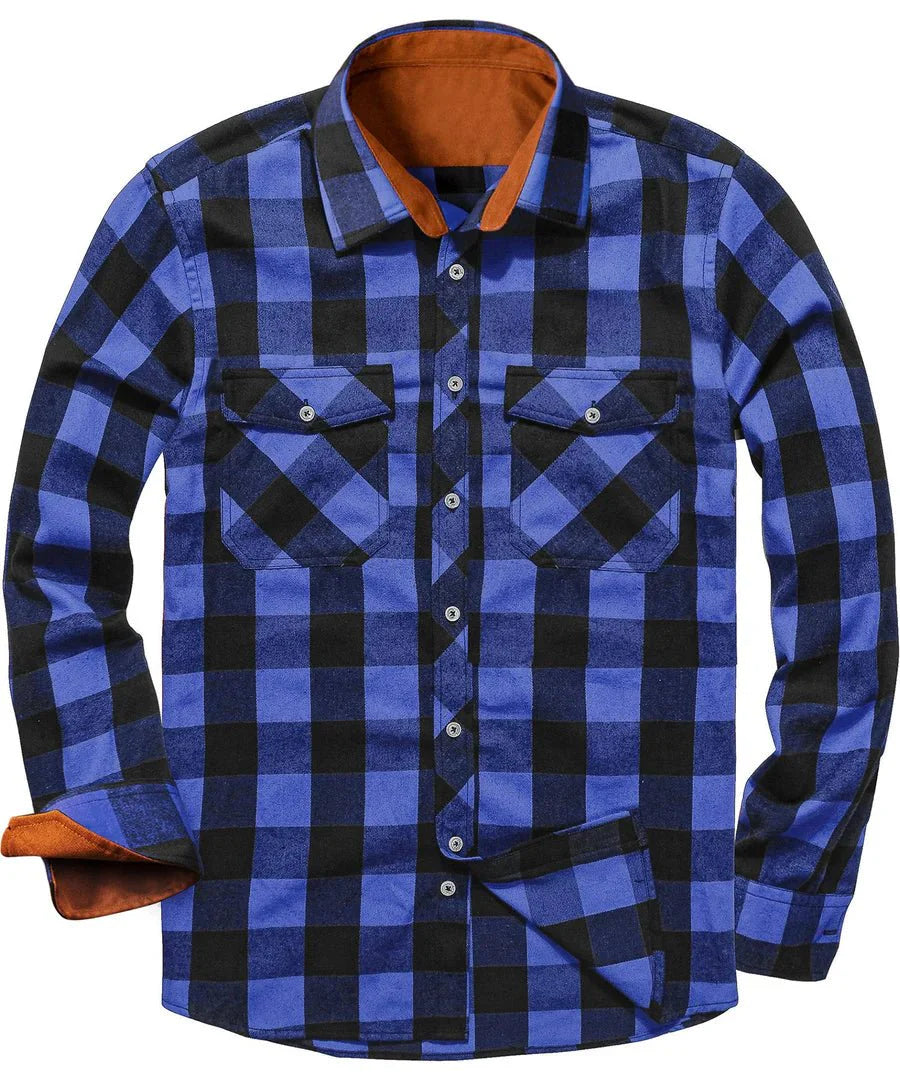 Herren Flanell Hemd Warm Modern