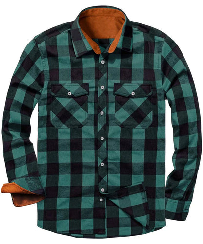Herren Flanell Hemd Warm Modern
