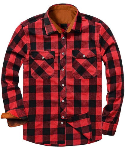 Herren Flanell Hemd Warm Modern