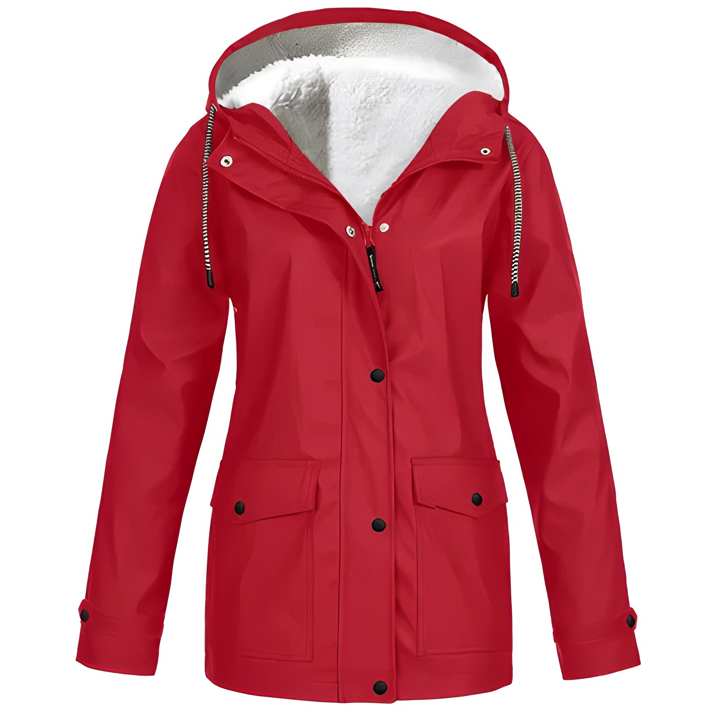 Wasserdichte DamenRegenjacke Fleece Isoliert