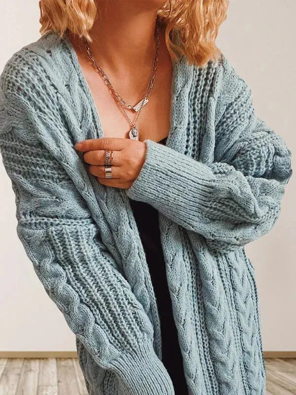 Kuschelige Strickjacke Frauen Pullover