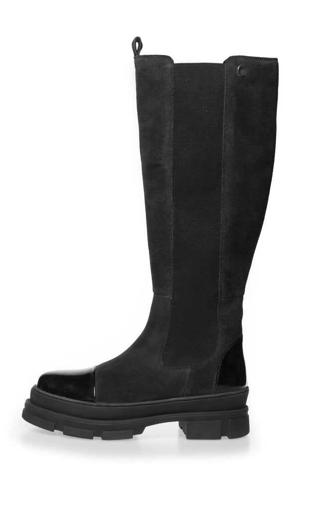 Elegante Stiefel Leder Braun Klassisch