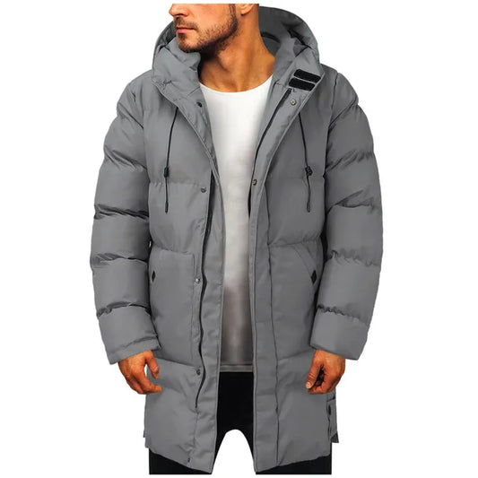Langer Wintermantel Damen Daunenmantel Warm - IdealeKleiden
