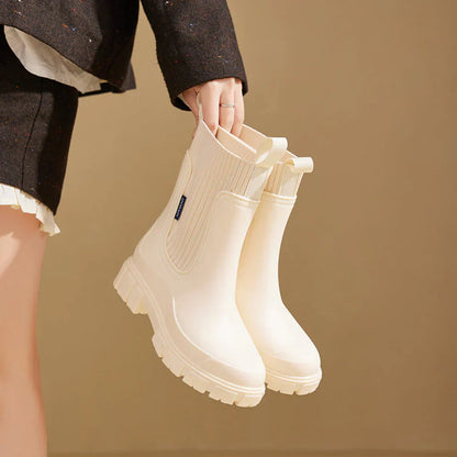 Wasserdichte Chelsea-Stiefel Damen Elegant - IdealeKleiden