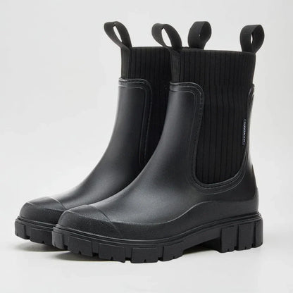 Wasserdichte Chelsea-Stiefel Damen Elegant