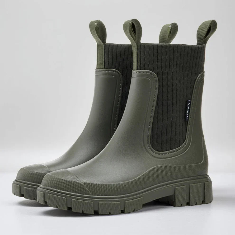 Wasserdichte Chelsea-Stiefel Damen Elegant