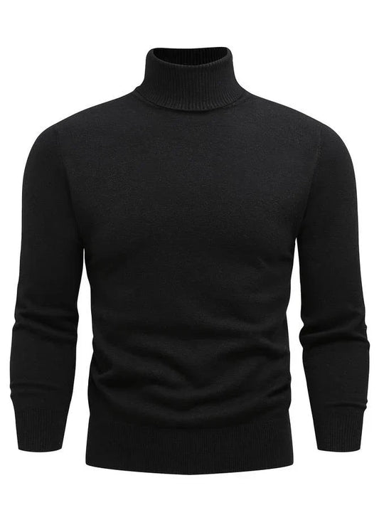 Herren Rollkragenpullover Modern Vielseitig - IdealeKleiden