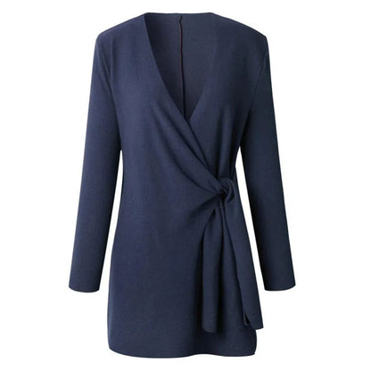 Stilvolle Damenjacke Mit Gürtel Elegant - IdealeKleiden