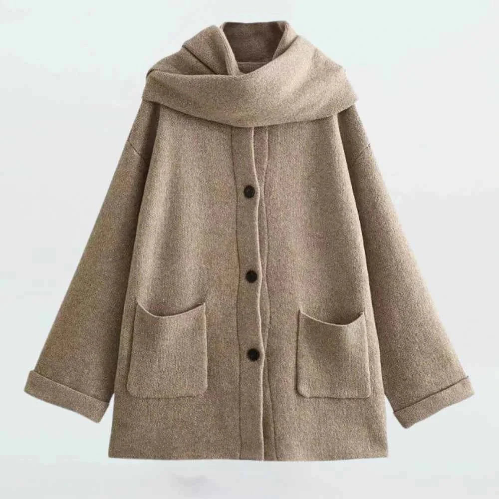 Gestrickte Jacke mit Noppen Optik - IdealeKleiden
