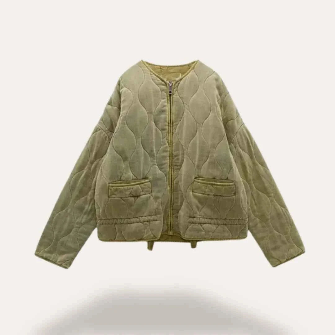 Gepolstertes Übergangsjack Damen Slim Fit