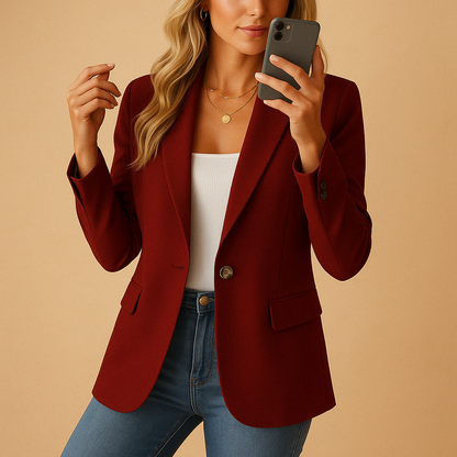 Damen Blazer Slim Fit Elegant