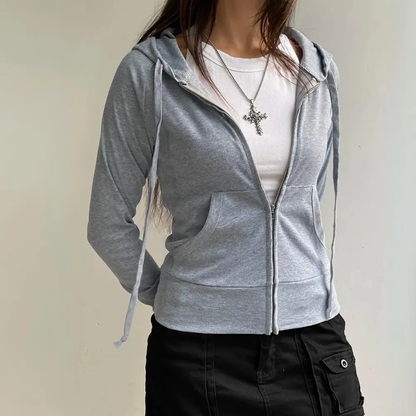Stylisches Sweatshirt Urban Chic Reißverschluss