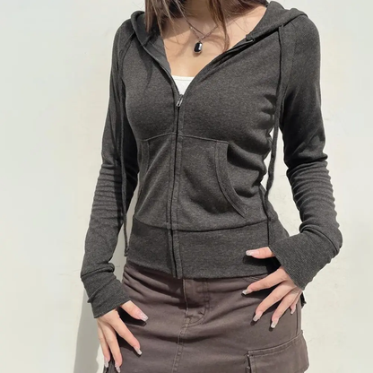 Stylisches Sweatshirt Urban Chic Reißverschluss