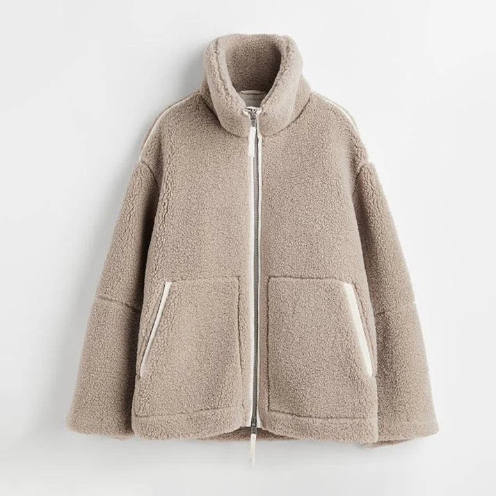 Damen Fleece Winterjacke Warm - IdealeKleiden