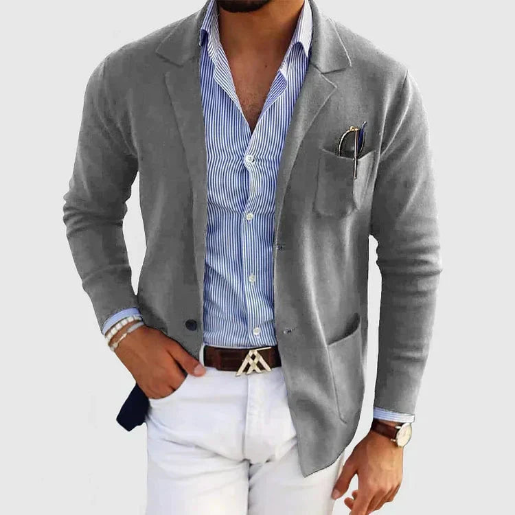 Herren Blazer Elegant Revers Style