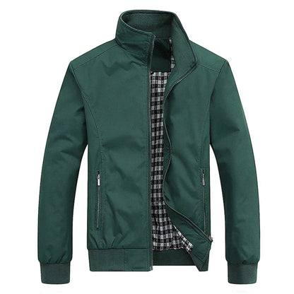 Herren Jacke Modern Reißverschluss Design