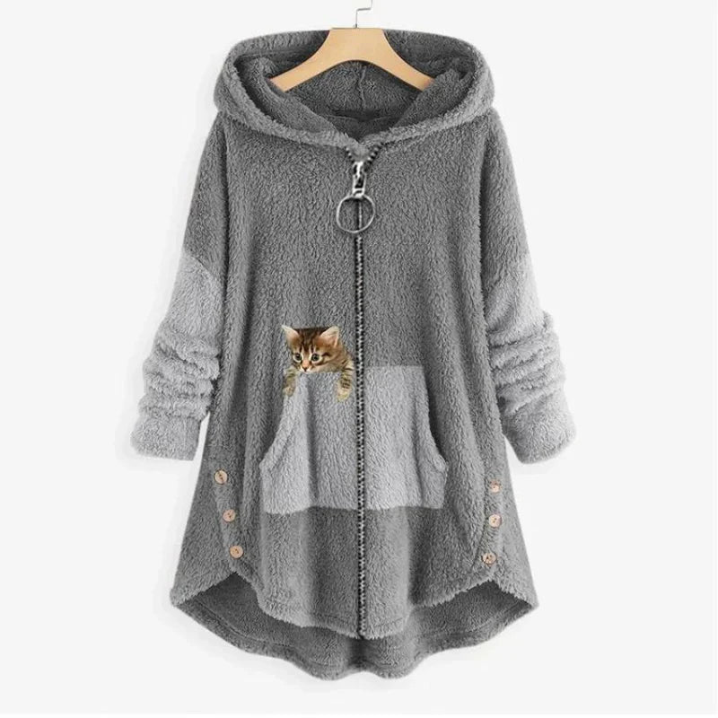Weiche Winterjacke Damen Kuschel - IdealeKleiden