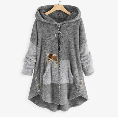 Weiche Winterjacke Damen Kuschel - IdealeKleiden