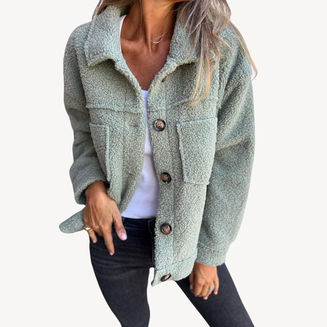 Weiche Damen Teddyjacke Fleece