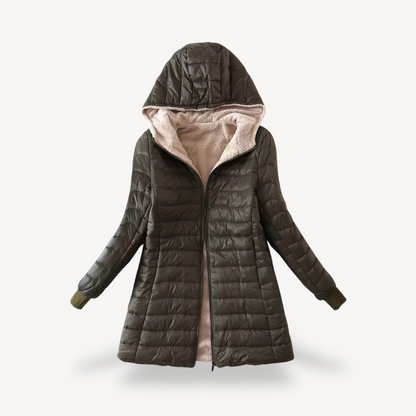 Damen Winterjacke Sherpa Gefüttert Wärme