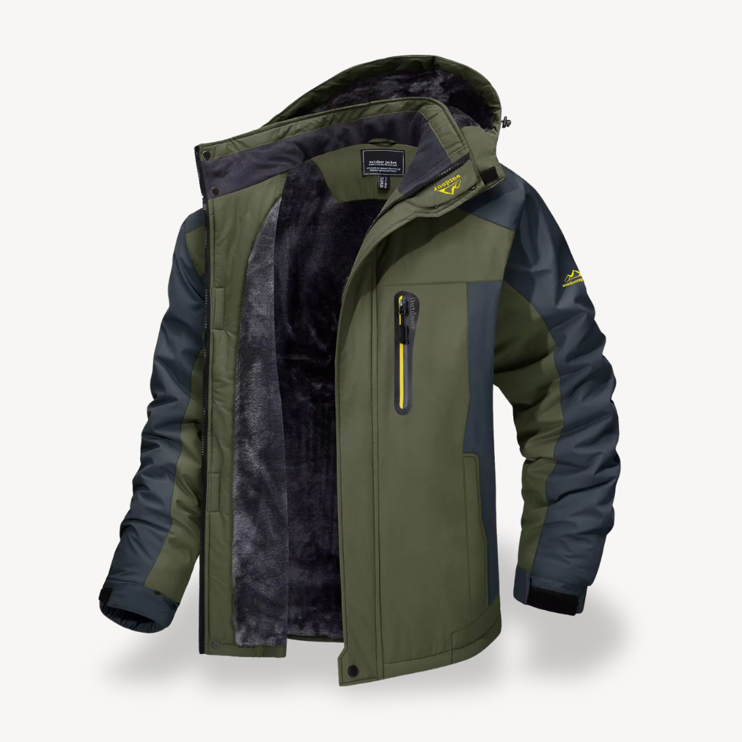 Herren Fleecejacke Wasserfest Outdoor Winter