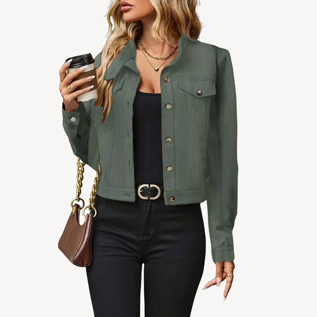Moderne Damen Denim Jacke