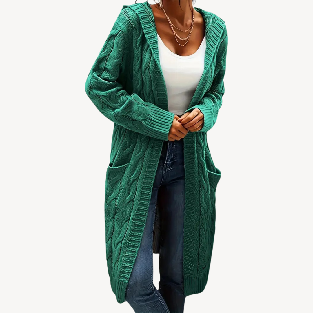 Kapuzen Cardigan Bequem Warm