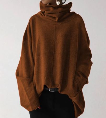 Damen Pullover Kapuze Modern