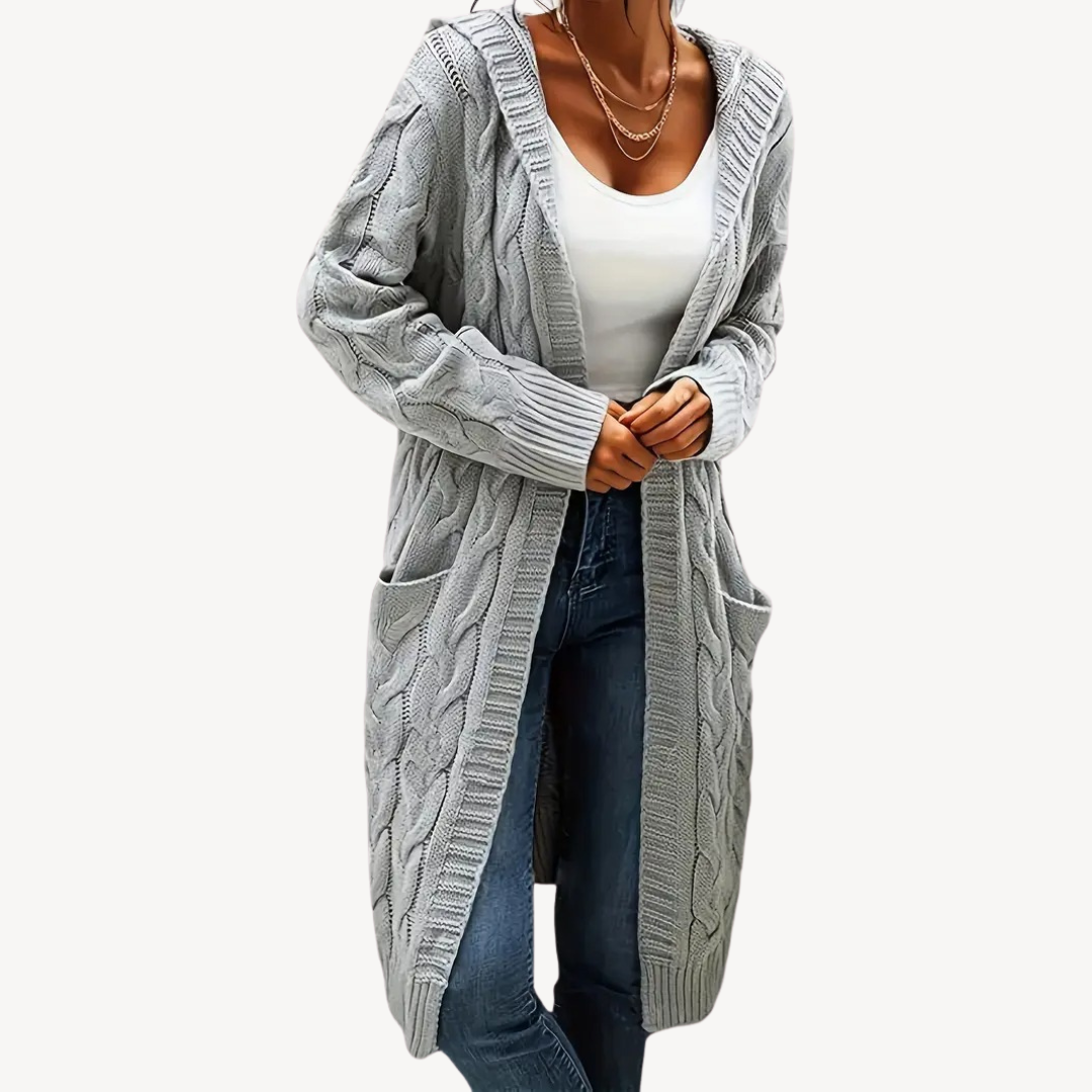 Kapuzen Cardigan Bequem Warm