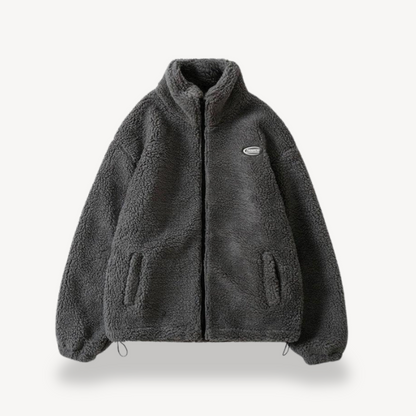 Damen Fleece Jacke Weich Warm Zip