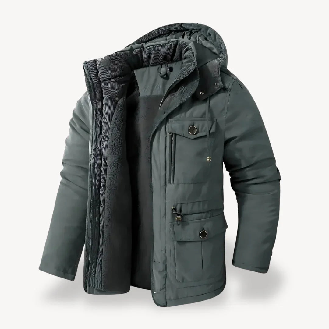 Herren Winterjacke Robust Fleece Isolierung