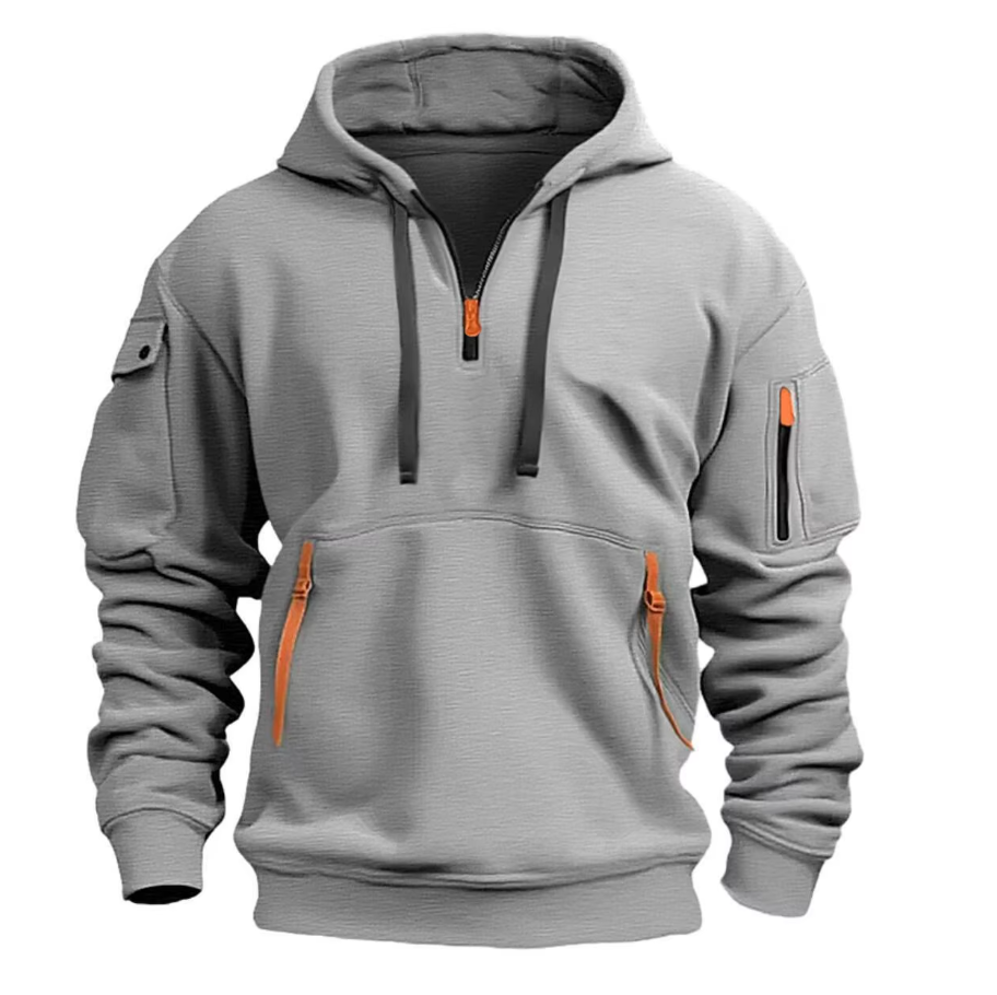 Stilvoller Herren Pullover Kapuze Modern