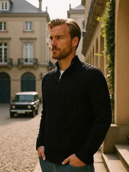 Herren Pullover Mit Halbzipper Modern