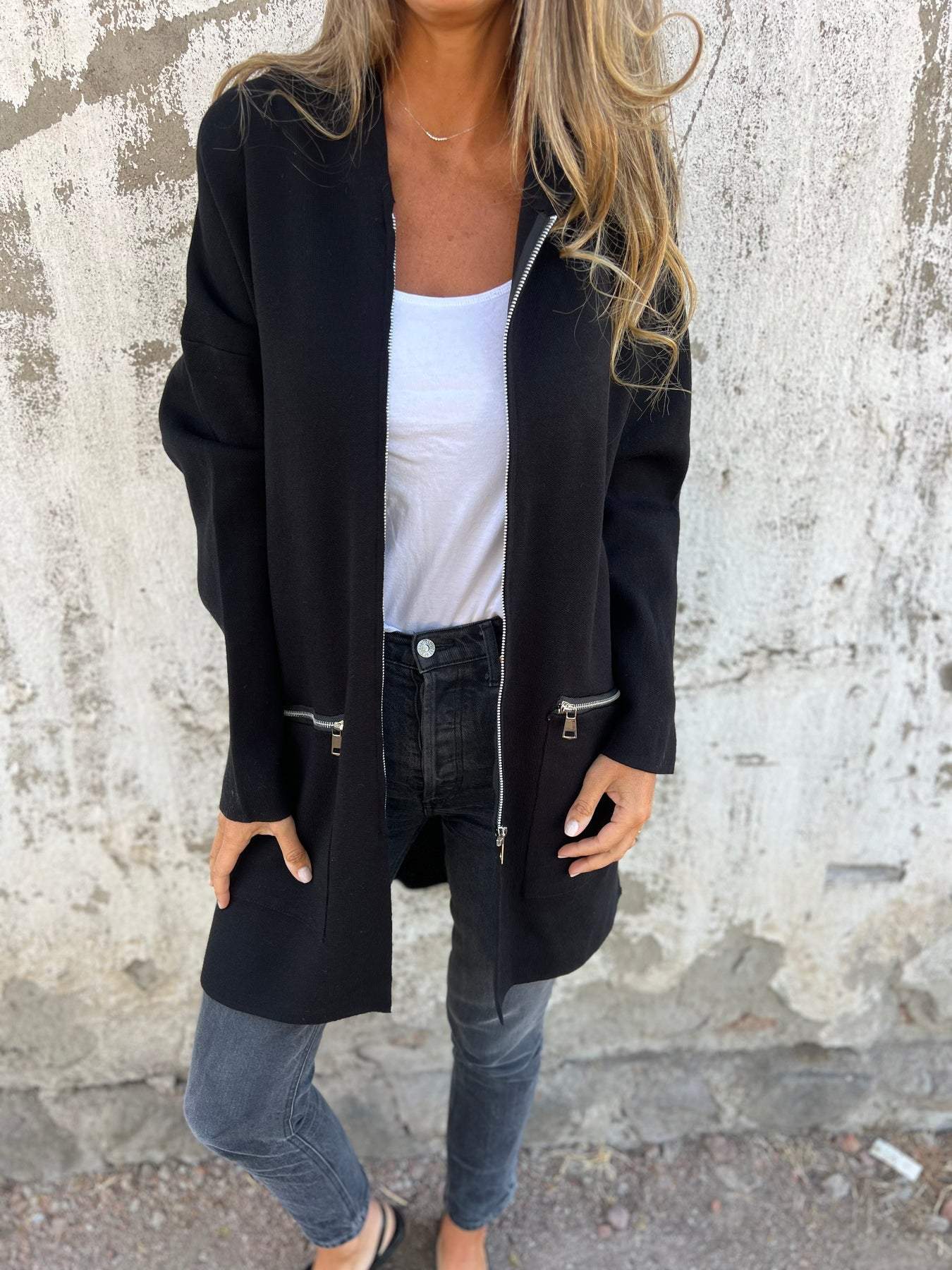Damenjacke Mit Kapuze Modern